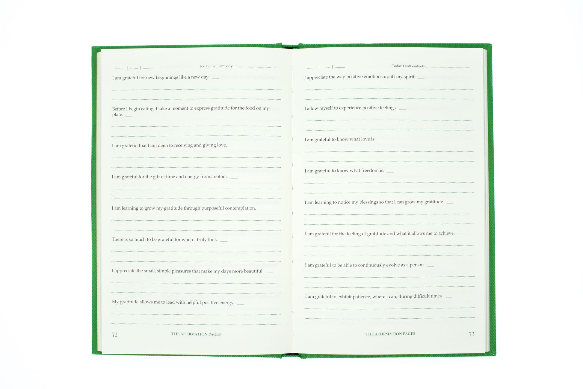 The Affirmation Pages: Gratitude