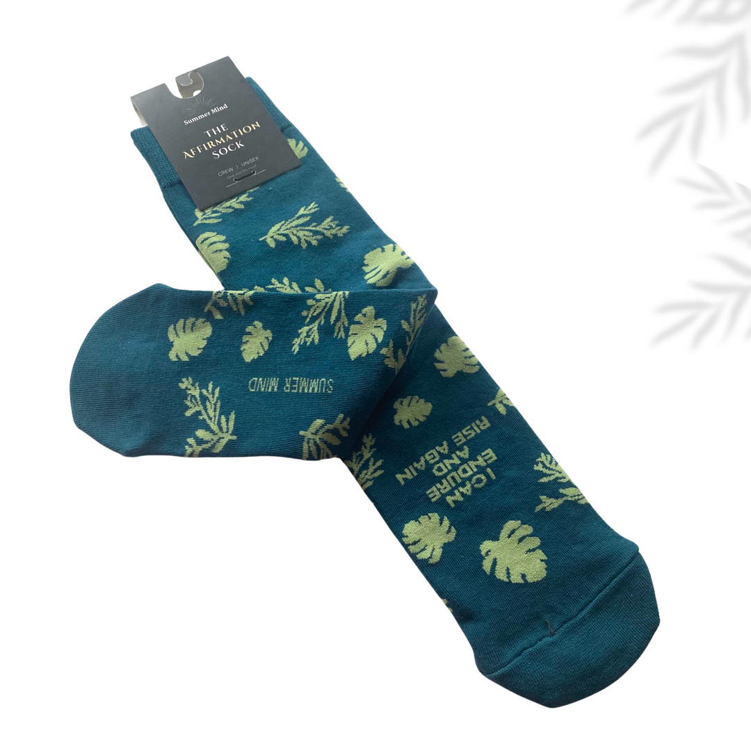 The Affirmation Sock - Terra Green